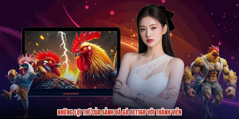 Những lợi thế của sảnh đá gà BET168 với thành viên